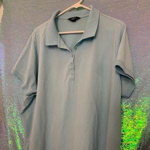 *CLEARANCE* Lands' End  3X Light Blue Polo Shirt